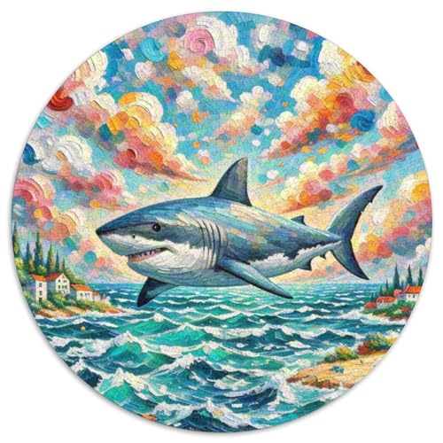 Hai 1000 Teile Schwieriges Großes Stressabbau-Spielzeug Tiere Rundes Puzzle Für Erwachsene Und Kinder Pädagogisches Geburtstags Weihnachten Geschenke 1000pcs (67.5x67.5cm) von NRVASOZHK