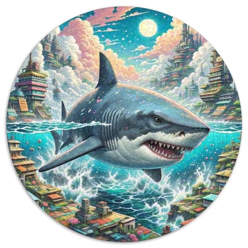Hai 1000 Teile Schwieriges Großes Stressabbau-Spielzeug Tiere Rundes Puzzle Für Erwachsene Und Kinder Pädagogisches Hohe Qualität 1000pcs (67.5x67.5cm) von NRVASOZHK