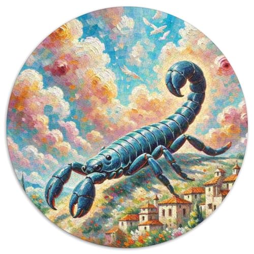 Skorpion 1000 Teile Schwieriges Großes Stressabbau-Spielzeug Tiere Rundes Puzzle Für Kinder Bildungswert Hohe Qualität 1000pcs (67.5x67.5cm) von NRVASOZHK