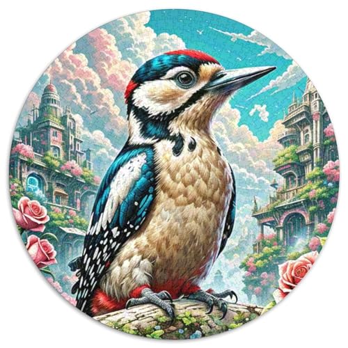 Spetz 1000 Teile Schwieriges Großes Stressabbau-Spielzeug Tiere Rundes Puzzle Für Erwachsene Kinder Pädagogisches Geburtstags Weihnachten Geschenke 1000pcs (67.5x67.5cm) von NRVASOZHK