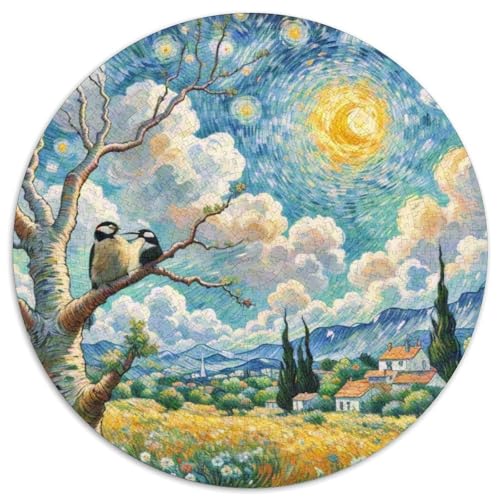 Spetz 1000 Teile Schwieriges Großes Stressabbau-Spielzeug Tiere Rundes Puzzle Für Erwachsene Und Kinder Bildungswert Geburtstags Weihnachten Geschenke 1000pcs (67.5x67.5cm) von NRVASOZHK