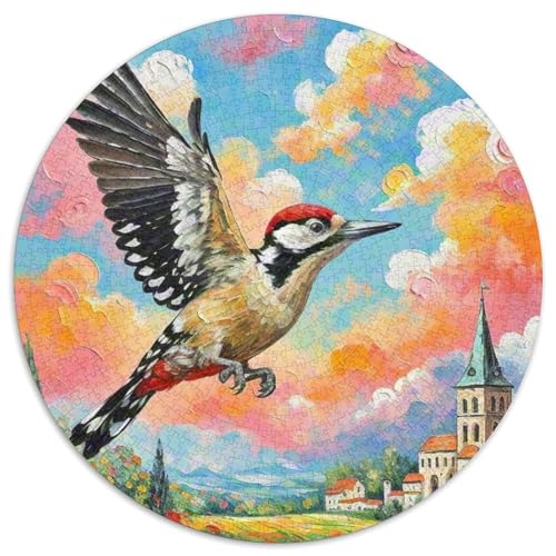 Spetz 1000 Teile Schwieriges Großes Stressabbau-Spielzeug Tiere Rundes Puzzle Für Erwachsene Und Kinder Bildungswert Geburtstagsgeschenk 1000pcs (67.5x67.5cm) von NRVASOZHK