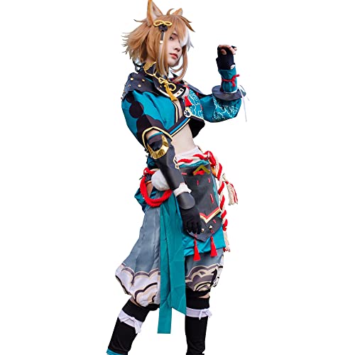 NSPSTT Gorou Cosplay Genshin Impact Cosplay Outfit Gorou Kostüm für Herren, Größe XS NSPSTT Gorou Cosplay Genshin Impact Cosplay Outfit Gorou Kostüm für Herren, Größe XS von NSPSTT