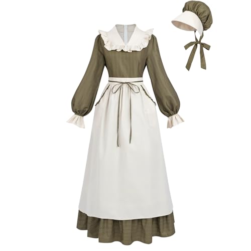 NSPSTT Prairie Kleid für Damen, Pionierkleid, Pionierkleid, Damen-Kostüm, Übergröße, Größe XL NSPSTT Prairie Kleid für Damen, Pionierkleid, Pionierkleid, Damen-Kostüm, Übergröße, Größe XL von NSPSTT