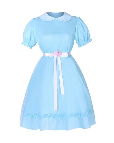 NSPSTT Zwillingskostüm für Erwachsene, Horror-inspiriertes Zwillingsschwester-Kleid, gruselige Zwillingsschwestern, Cosplay, für Halloween, einfarbig, M von NSPSTT