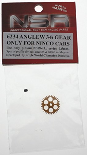 NSR Zubehör 806234 AW Gear 34t 17.5mm Ninco Gold von NSR