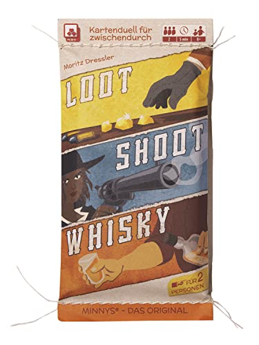 NSV - 3613 - MINNYS - Loot, Shoot, Whisky - Kleines Kartenspiel - Plastikfrei von NSV