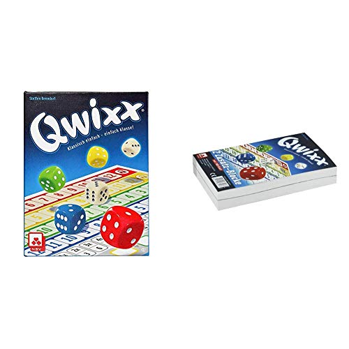 NSV - 4015 - QWIXX - nominiert zum Spiel des Jahres 2013 - Würfelspiel & 4016 - QWIXX - Ersatzblöcke 2-er Set - Würfelspiel NSV - 4015 - QWIXX - nominiert zum Spiel des Jahres 2013 - Würfelspiel & 4016 - QWIXX - Ersatzblöcke 2-er Set - Würfelspiel von NSV