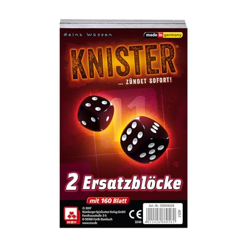 NSV - 4051 - KNISTER - Ersatzblöcke 2er Set - Würfelspiel von NSV