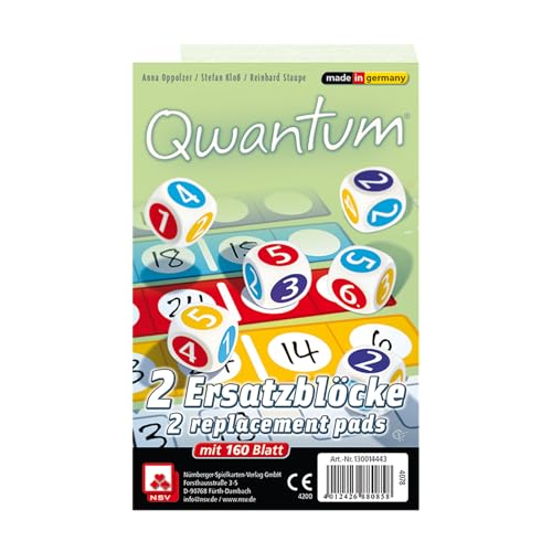 NSV - 4078 - QWANTUM - Ersatzblöcke 2er Set - Würfelspiel von NSV