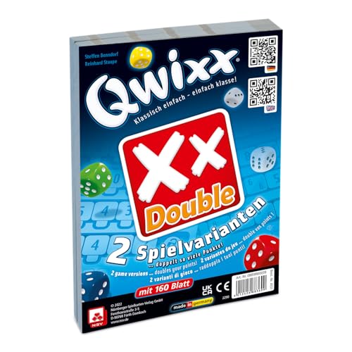 NSV - 4131 - QWIXX Double - Zusatzblöcke 2er Set - Würfelspiel von NSV