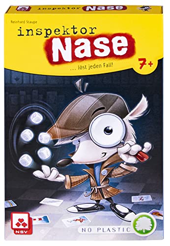 NSV - 4513 - Inspektor Nase - empfohlenes Kinderspiel des Jahres 2021 - Detektivspiel für Kinder - Ohne Plastik von NSV