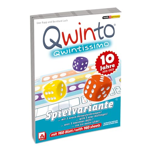 NSV - 5400 - QWINTISSIMO - Zusatzblöcke 2er Set - Würfelspiel von NSV