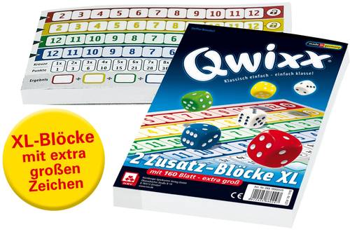 Qwixx XL - Zusatzblöcke 2er Pack von NSV