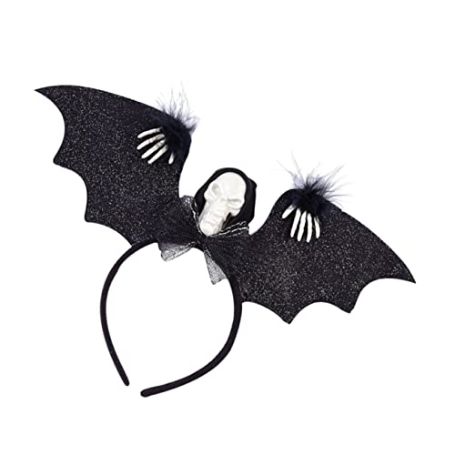 NTALJC Halloween Stirnband Fledermaus Haare Clipzubehör, leuchtetes LED -Schädel -Design eins Größe Anpassungen NTALJC Halloween Stirnband Fledermaus Haare Clipzubehör, leuchtetes LED -Schädel -Design eins Größe Anpassungen von NTALJC