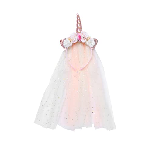 NTALJC Unicorn Hair Hoop Outfits für Schleier Haarzubehör für Mädchen Haare Haarbindungen für Haarzubehör für Weihnachtshaarzubehör Kostüm rosa Stirnband NTALJC Unicorn Hair Hoop Outfits für Schleier Haarzubehör für Mädchen Haare Haarbindungen für Haarzubehör für Weihnachtshaarzubehör Kostüm rosa Stirnband von NTALJC