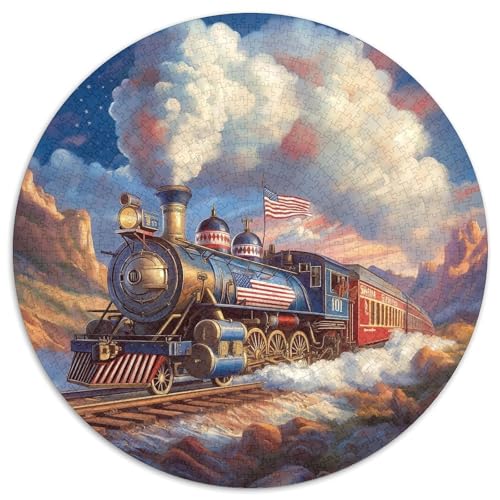 Dampfzug Puzzles 1000 Teile Unregelmäßige Einzigartige Circular Puzzles Geeignet Ab 12 Jahren Kreative Erwachsene Hohe Qualität Aus Recycelten Materialien Bildungswert 1000pcs (67.5x67.5cm) von NTBSDVKDO