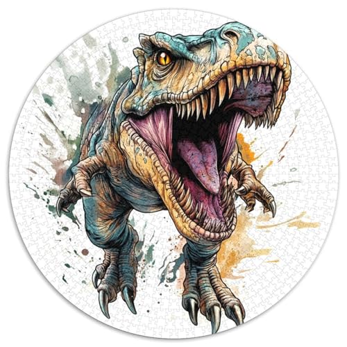 Dinosaurier 1000 Puzzles DIY Circular Für Erwachsene Kinder Großes Hohe Qualität Aus Recycelten Materialien Stressfreisetzung Spielzeug 1000pcs (67.5x67.5cm) von NTBSDVKDO