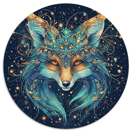Fox 1000 Stück Künstlerisches Circular Puzzles Für Erwachsene Kinder Schwieriges Hohe Qualität Aus Recycelten Materialien Stressfreisetzung Spielzeug 1000pcs (67.5x67.5cm) von NTBSDVKDO