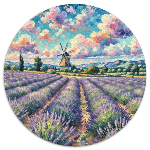 Lavendelblume Puzzles 1000 Teile Künstlerisches Naturlandschaft Rund Jigsaw Puzzle Für Erwachsene Und Kinder Ab 12 Jahren Schwieriges Unmögliches Puzzle Für Präzise Schnittführung Bildungswert 1000p Lavendelblume Puzzles 1000 Teile Künstlerisches Naturlandschaft Rund Jigsaw Puzzle Für Erwachsene Und Kinder Ab 12 Jahren Schwieriges Unmögliches Puzzle Für Präzise Schnittführung Bildungswert 1000p von NTBSDVKDO