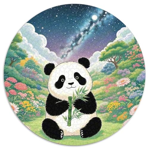 Panda Puzzles 1000 Teile Künstlerisches Tiere Circular Puzzle Für Erwachsene Und Kinder Ab 12 Jahrengroßes Präzise Schnittführung Pädagogisches 1000pcs (67.5x67.5cm) von NTBSDVKDO