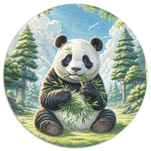 Panda Puzzles 1000 Teile Künstlerisches Tiere Circular Puzzle Für Erwachsene Und Kinder Ab 12 Jahrengroßes Präzise Schnittführung Pädagogisches 1000pcs (67.5x67.5cm) von NTBSDVKDO