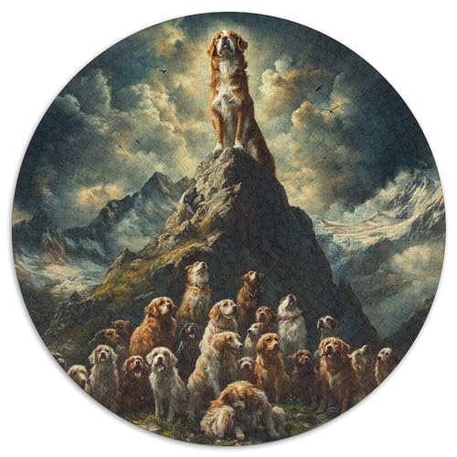 St. Bernard Rundes 1000 Puzzle DIY Rund Jigsaw Puzzle Für Erwachsene Und Kinder Ab 12 Jahren Kreative Erwachsene Hohe Qualität Aus Recycelten Materialien Stressfreisetzung Spielzeug 1000pcs (67.5x67. St. Bernard Rundes 1000 Puzzle DIY Rund Jigsaw Puzzle Für Erwachsene Und Kinder Ab 12 Jahren Kreative Erwachsene Hohe Qualität Aus Recycelten Materialien Stressfreisetzung Spielzeug 1000pcs (67.5x67. von NTBSDVKDO