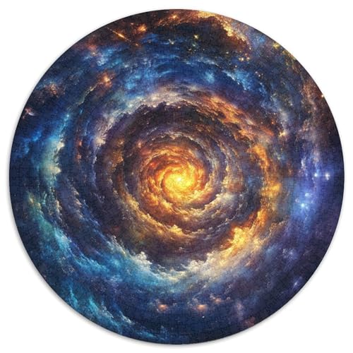 Vortex Rundes 1000 Puzzle Künstlerisches Circular Puzzles Für Erwachsene Und Kinder Ab 12 Jahren Schwieriges Präzise Schnittführung Pädagogisches 1000pcs (67.5x67.5cm) von NTBSDVKDO