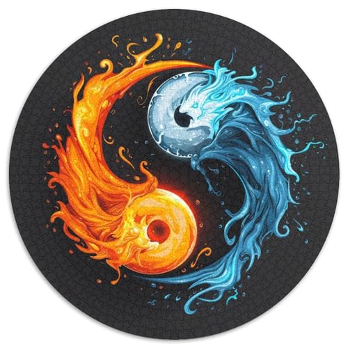Yin und Yang Rundes 1000 Puzzle DIY Rund Jigsaw Puzzle Für Erwachsene Und Kinder Ab 12 Jahren Kreative Erwachsene Hohe Qualität Aus Recycelten Materialien Stressfreisetzung Spielzeug 1000pcs (67.5x67 Yin und Yang Rundes 1000 Puzzle DIY Rund Jigsaw Puzzle Für Erwachsene Und Kinder Ab 12 Jahren Kreative Erwachsene Hohe Qualität Aus Recycelten Materialien Stressfreisetzung Spielzeug 1000pcs (67.5x67 von NTBSDVKDO