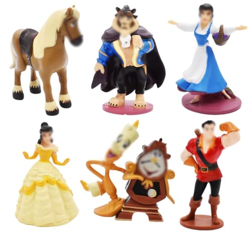 NTEVXZ 6Pcs Prinzessin Party Figuren, Prinzessin Cake Decorations, Cartoon Mini Figuren Set Cake Toppers, Prinzessin und die Biest, für Kindergeburtstag Party Dekoration NTEVXZ 6Pcs Prinzessin Party Figuren, Prinzessin Cake Decorations, Cartoon Mini Figuren Set Cake Toppers, Prinzessin und die Biest, für Kindergeburtstag Party Dekoration von NTEVXZ