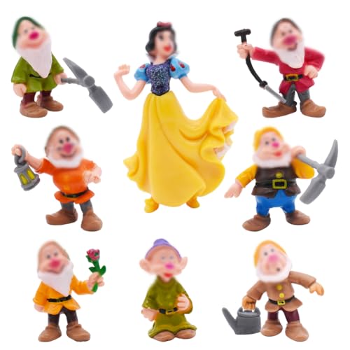 NTEVXZ 8Pcs Prinzessin Party Figuren, Party Cake Decorations, Schneewittchen und Zwerge Figuren, Cartoon Cake Toppers, Geschenke für Kindergeburtstag Party Dekoration NTEVXZ 8Pcs Prinzessin Party Figuren, Party Cake Decorations, Schneewittchen und Zwerge Figuren, Cartoon Cake Toppers, Geschenke für Kindergeburtstag Party Dekoration von NTEVXZ