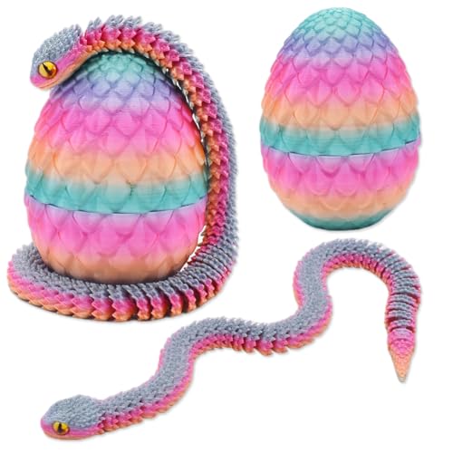 NTEVXZ Ostern Schlangenei Figuren, 3D Gedruckter Beweglicher Schlange Spielzeug Ostern Geschenke Kinder, Schreibtischspielzeug Schlange Ornament für Autos, Büros, Häuser NTEVXZ Ostern Schlangenei Figuren, 3D Gedruckter Beweglicher Schlange Spielzeug Ostern Geschenke Kinder, Schreibtischspielzeug Schlange Ornament für Autos, Büros, Häuser von NTEVXZ