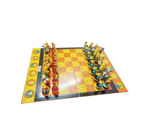 Schach für Puppen, hochwertige Deko-Schach, Cartoon Schach für Puppen, Kinder, Studenten und Schach für Kinder Familienspiele (Color : A) von NTIYOU