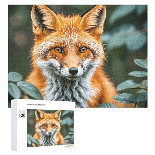 Puzzle für Erwachsene, Fuchs, Blume, Blatt, Baum, Pflanze, herausforderndes Spiel, Puzzle mit Buchstaben auf der Rückseite, personalisiertes Puzzle, perfekt für Spielabende, Heimdekoration, Geschenk Puzzle für Erwachsene, Fuchs, Blume, Blatt, Baum, Pflanze, herausforderndes Spiel, Puzzle mit Buchstaben auf der Rückseite, personalisiertes Puzzle, perfekt für Spielabende, Heimdekoration, Geschenk von NTVOWPZO