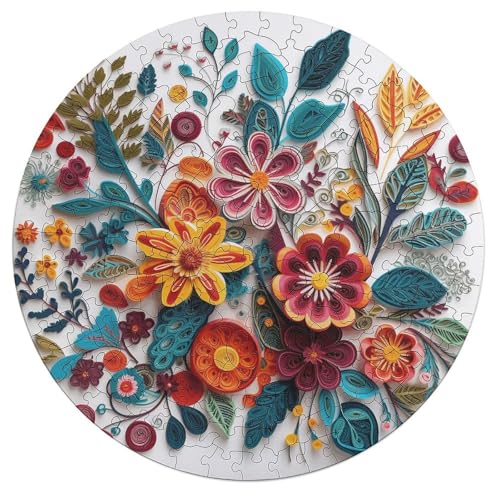 Puzzle für Erwachsene, personalisiertes Bild, Puzzle, Blumenmuster, Stickerei, individuelles Holzpuzzle für Familie, Geburtstag, Hochzeit, Spielabende, Geschenke, Tier-Airen-Form-Puzzle, 195-teilig Puzzle für Erwachsene, personalisiertes Bild, Puzzle, Blumenmuster, Stickerei, individuelles Holzpuzzle für Familie, Geburtstag, Hochzeit, Spielabende, Geschenke, Tier-Airen-Form-Puzzle, 195-teilig von NTVOWPZO