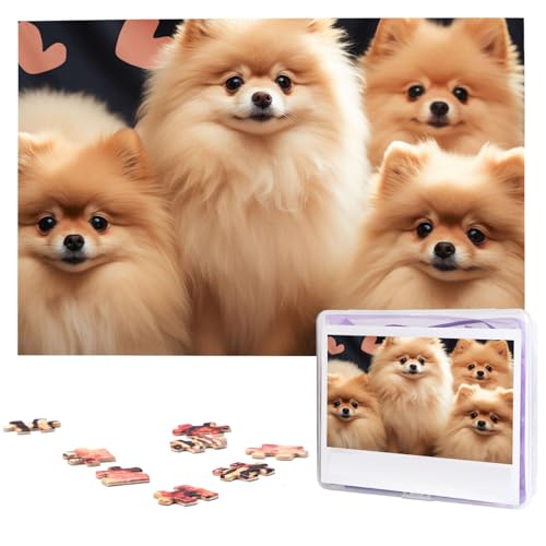 Puzzle für Erwachsene, personalisiertes Bild, Zwergspitz, Welpen, individuelles Holzpuzzle für Familie, Geburtstag, Hochzeit, Spielabende, Geschenke, Tierpuzzle, 74,9 x 50 cm, 1000 Teile Puzzle für Erwachsene, personalisiertes Bild, Zwergspitz, Welpen, individuelles Holzpuzzle für Familie, Geburtstag, Hochzeit, Spielabende, Geschenke, Tierpuzzle, 74,9 x 50 cm, 1000 Teile von NTVOWPZO