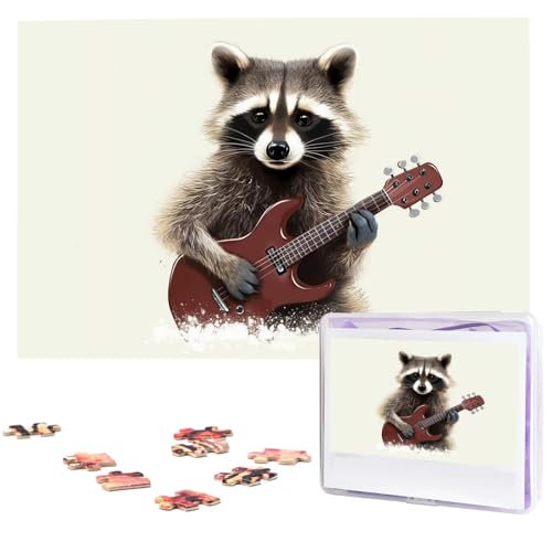 Puzzle für Erwachsene, personalisiertes Bild, lustiger Waschbär, individuelles Holzpuzzle für Familie, Geburtstag, Hochzeit, Spielabende, Geschenke, Tierpuzzle, 74,9 x 50 cm, 1000 Teile Puzzle für Erwachsene, personalisiertes Bild, lustiger Waschbär, individuelles Holzpuzzle für Familie, Geburtstag, Hochzeit, Spielabende, Geschenke, Tierpuzzle, 74,9 x 50 cm, 1000 Teile von NTVOWPZO