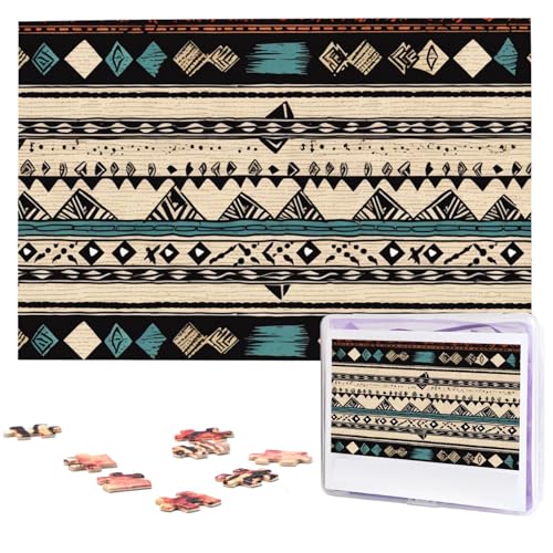 Puzzle für Erwachsene, personalisiertes Bildpuzzle, Indianer-Muster, individuelles Holzpuzzle für Familie, Geburtstag, Hochzeit, Spielabende, Geschenke, Tierpuzzle, 74,9 x 50 cm, 1000 Teile Puzzle für Erwachsene, personalisiertes Bildpuzzle, Indianer-Muster, individuelles Holzpuzzle für Familie, Geburtstag, Hochzeit, Spielabende, Geschenke, Tierpuzzle, 74,9 x 50 cm, 1000 Teile von NTVOWPZO