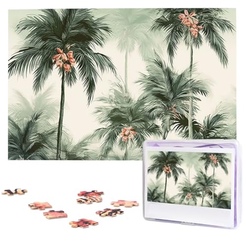 Puzzle für Erwachsene, personalisiertes Bildpuzzle, tropische Palmen, individuelles Holzpuzzle für Familie, Geburtstag, Hochzeit, Spielabende, Geschenke, Tierpuzzle, 74,9 x 50 cm, 1000 Teile Puzzle für Erwachsene, personalisiertes Bildpuzzle, tropische Palmen, individuelles Holzpuzzle für Familie, Geburtstag, Hochzeit, Spielabende, Geschenke, Tierpuzzle, 74,9 x 50 cm, 1000 Teile von NTVOWPZO