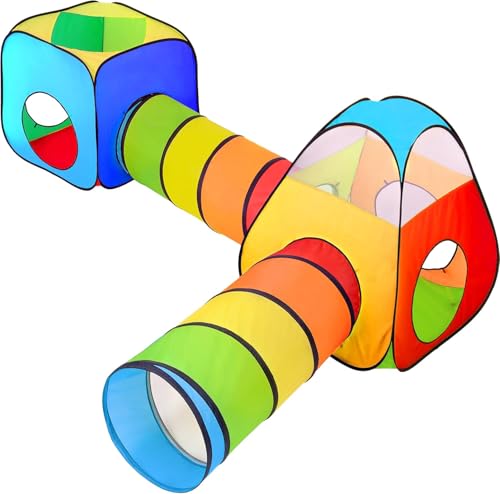 NUBUNI 4 in 1 : Spielzelt Kinderzelt : Babyzelt mit krabbeltunnel : Teiliges Bällebad : Spielzelt Babyzelt : Spielhaus mit Zelt Tasche und Tunnel : Mehrfarbig B NUBUNI 4 in 1 : Spielzelt Kinderzelt : Babyzelt mit krabbeltunnel : Teiliges Bällebad : Spielzelt Babyzelt : Spielhaus mit Zelt Tasche und Tunnel : Mehrfarbig B von NUBUNI