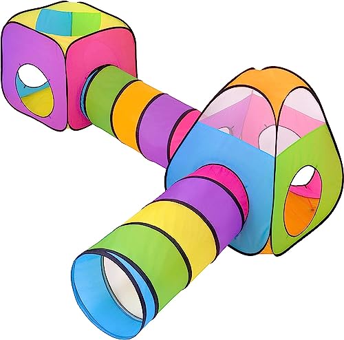 NUBUNI 4 in 1 : Spielzelt Kinderzelt : Babyzelt mit krabbeltunnel : Teiliges Bällebad : Spielzelt Babyzelt : Spielhaus mit Zelt Tasche und Tunnel : Mehrfarbig NUBUNI 4 in 1 : Spielzelt Kinderzelt : Babyzelt mit krabbeltunnel : Teiliges Bällebad : Spielzelt Babyzelt : Spielhaus mit Zelt Tasche und Tunnel : Mehrfarbig von NUBUNI