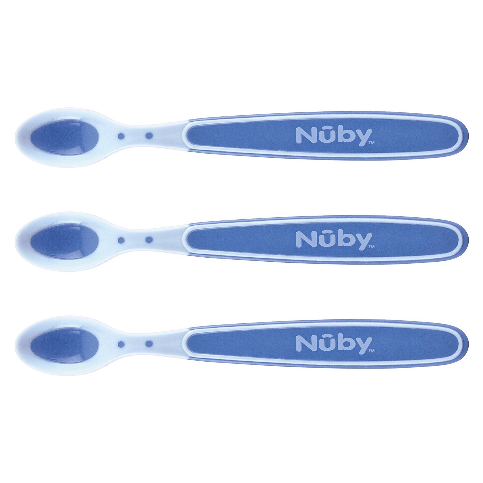 Nûby 3er-Pack Wärmesensor-Löffel Soft Sensitive Flex von Nûby