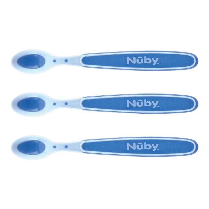 Nûby 3er-Pack Wärmesensor-Löffel Soft Sensitive Flex von Nûby