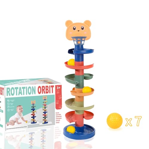 NUC Montessori Regenbogen Murmel Kugelturm Baby ab 1 Jahr SpinAgain Kugelbahn ab 1 Jahr Motorikspielzeug zur Förderung von Hand-Auge-Koordination & Konzentration Babys Weihnachten NUC Montessori Regenbogen Murmel Kugelturm Baby ab 1 Jahr SpinAgain Kugelbahn ab 1 Jahr Motorikspielzeug zur Förderung von Hand-Auge-Koordination & Konzentration Babys Weihnachten von NUC