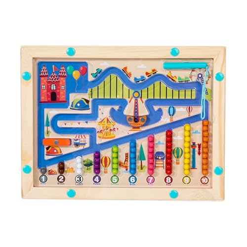 NUC Montessori Spielzeug Magnetisches Labyrinth Spiel mit 10 Farben Lernspiele ab 2 Jahre für Zahlen & Feinmotorik Magnetspiel Kinder Geschenk Holzspielzeug ab2 3 4 5 6 Jahre für Jungen und Mädchen NUC Montessori Spielzeug Magnetisches Labyrinth Spiel mit 10 Farben Lernspiele ab 2 Jahre für Zahlen & Feinmotorik Magnetspiel Kinder Geschenk Holzspielzeug ab2 3 4 5 6 Jahre für Jungen und Mädchen von NUC