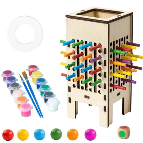NUC Montessori Spielzeug ab 3 4 5 Jahre | 4-in-1 DIY Holzspiel mit 30 Stäben & Mal-Set | Kreatives Tischspiel & Reisespiel Lernspielzeug für Farben & Logik | Geschenkidee Kinder 6 Jahre NUC Montessori Spielzeug ab 3 4 5 Jahre | 4-in-1 DIY Holzspiel mit 30 Stäben & Mal-Set | Kreatives Tischspiel & Reisespiel Lernspielzeug für Farben & Logik | Geschenkidee Kinder 6 Jahre von NUC