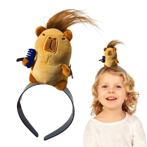 NUDGE Haarspangen für Mädchen, Capybara-Form, Cartoon-Haarspangen für Damen, multifunktionales Haar-Accessoire für Bühnenauftritte für Dusche, Party, Reisen, Make-up von NUDGE