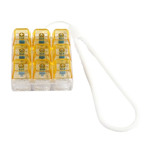 Bunte LED-Lampe 9 Schlüsselanhänger Spielzeug Stressabbau Schalter Tester Schalter Testwerkzeug von NUEAYMS