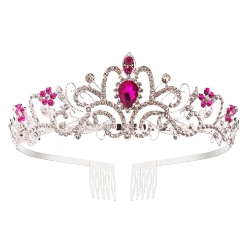 Funkelnde Tiaras Krone Stirnband mit Strass für Geburtstag Versammlungen und Bühnenauftrittskrone, Freie Größe von NUEAYMS