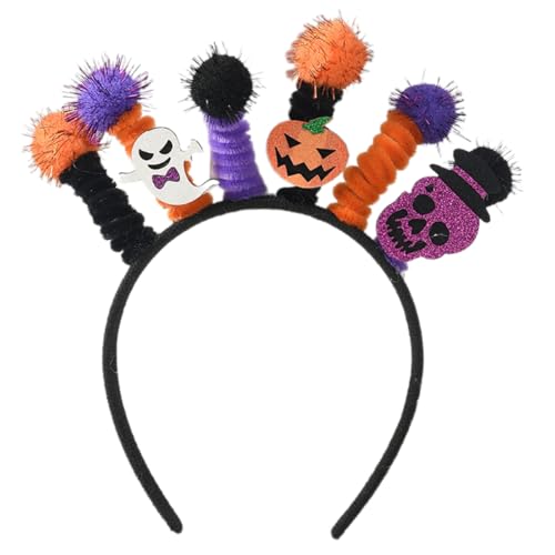 [NUEAYMS] Totenkopf-Haarreif und Schleife, elegant, elastisch, bequem, Haar-Accessoires, Haarband, Erwachsene, Halloween, Kostüm, weich, Halloween, Kopfschmuck für Kinder von NUEAYMS